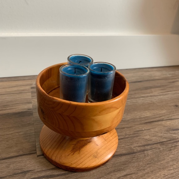 Handcrafted vintage wooden trinket dish / chalice - Picture 7 of 7